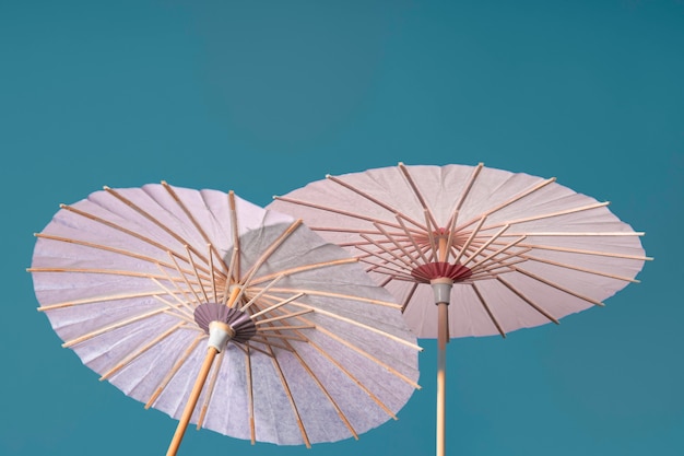 Fundo com guarda-chuva wagasa japonês tradicional