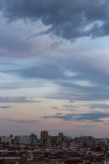 Fundo da paisagem do céu com nuvens