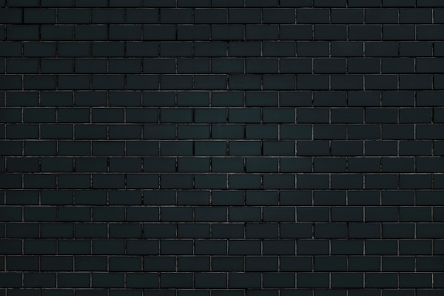 Fundo da parede de tijolo preto