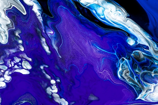 Fundo de arte fluida roxa DIY textura fluida abstrata