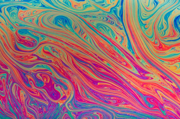 Fundo de bolha de sabão colorido abstrato