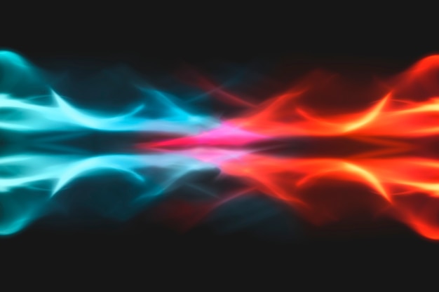 Foto grátis fundo de chama azul, imagem fantasia de fogo de néon