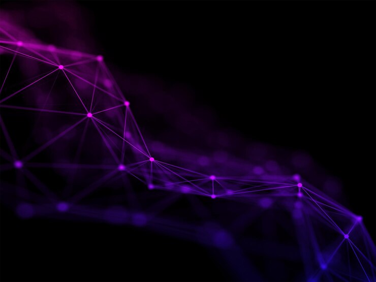 Foto grátis fundo de comunicações de rede abstrata 3d com design de plexo