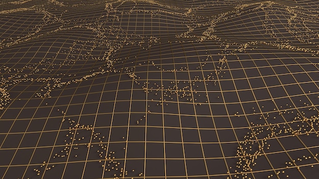 Fundo de dobras onduladas geométricas abstratas