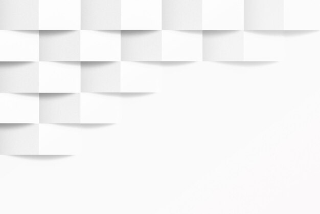 Fundo de estilo de papel branco 3d moderno