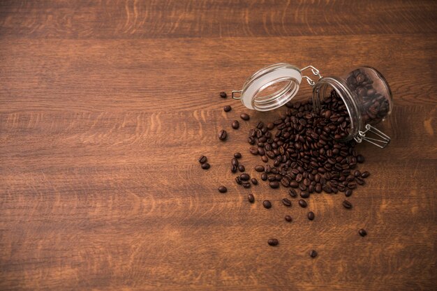 Fundo de feijão de café