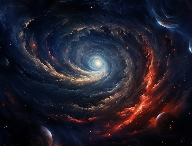 Foto grátis fundo de galáxia fotorrealista