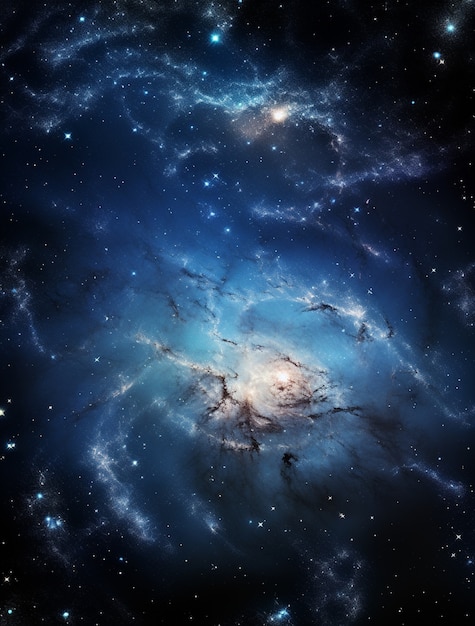 Foto grátis fundo de galáxia fotorrealista
