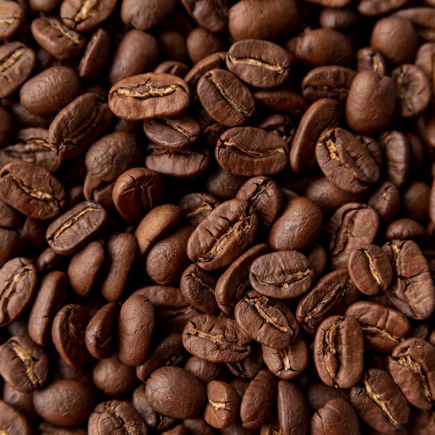 Fundo de grãos de café torrado