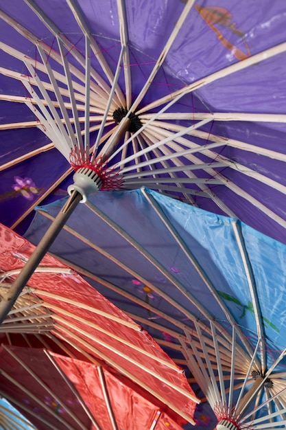 Fundo de guarda-chuva wagasa japonês