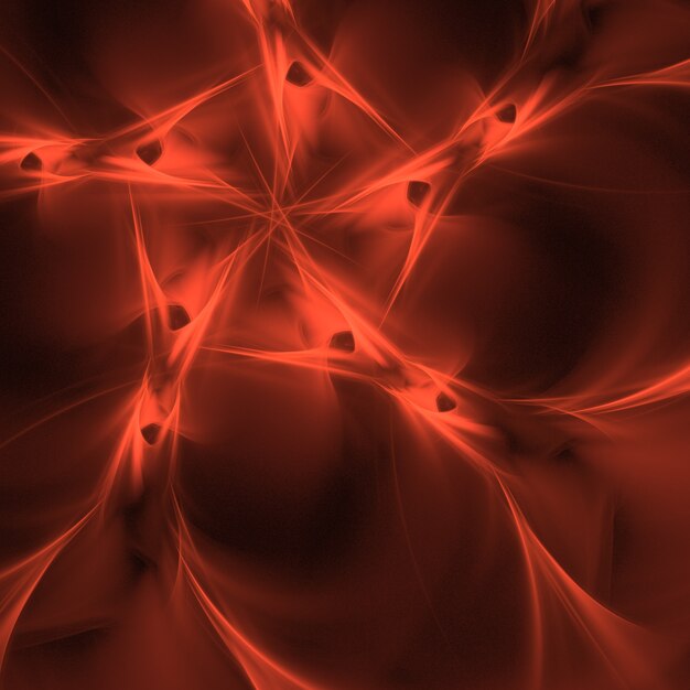 Fundo de incandescência abstrato vermelho fractal