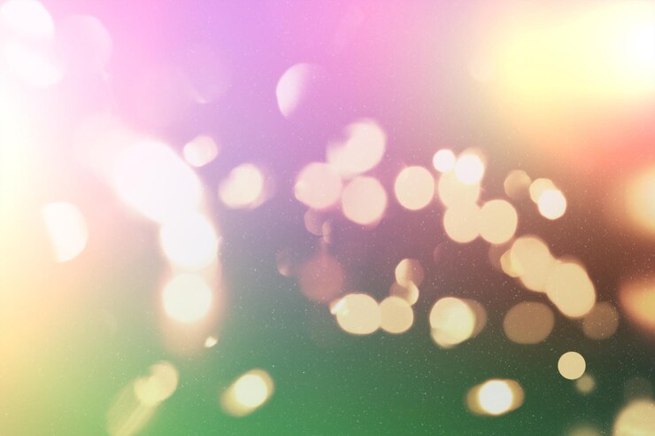 Foto grátis fundo de natal com luzes de bokeh com efeito vintage