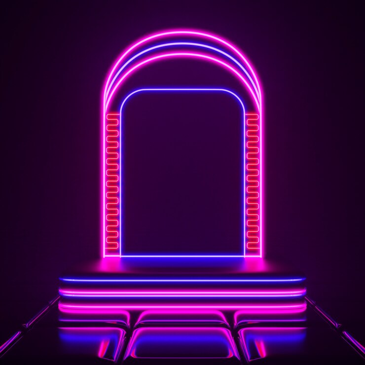 Foto grátis fundo de néon colorido brilhante