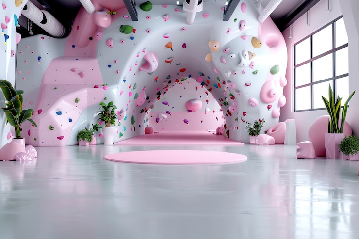 Foto grátis fundo de parede de bouldering para prática de escalada em rocha