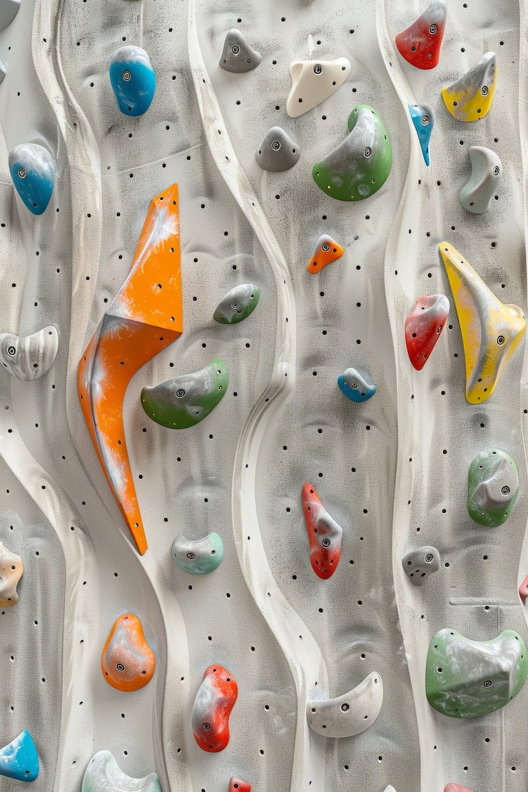Foto grátis fundo de parede de bouldering para prática de escalada em rocha