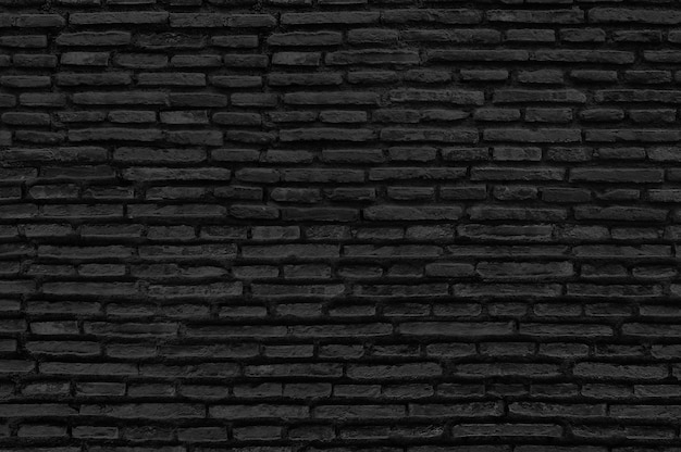 Fundo de parede de tijolo preto