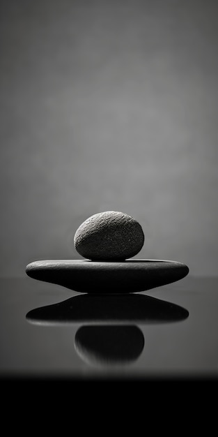 Foto grátis fundo de pedra zen minimalista