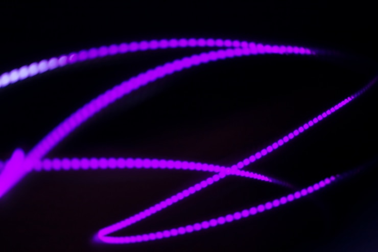 Foto grátis fundo de raias de luz de néon