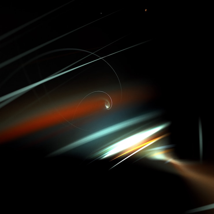Foto grátis fundo de reflexos multicoloridos