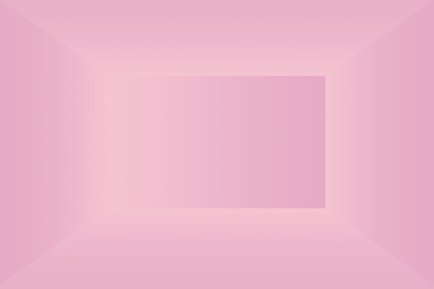 Fundo de sala de estúdio de rosa claro liso vazio abstrato, usar como montagem para exposição de produto, banner, modelo.