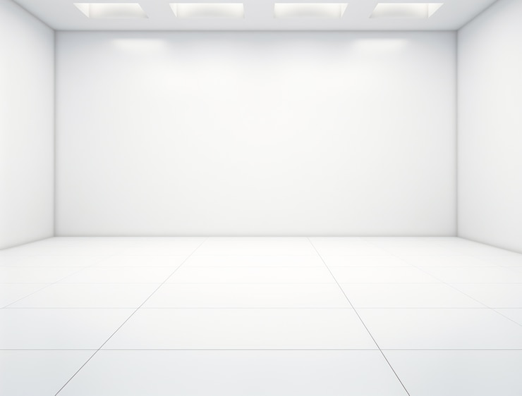 Foto grátis fundo de sala vazia com paredes brancas