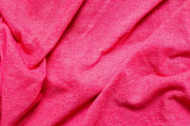 Fundo de tecido rosa close-up