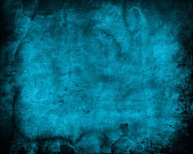 Fundo de textura azul grunge com arranhões e manchas