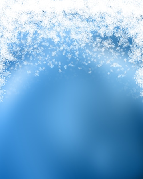 Foto grátis fundo decorativo de natal com flocos de neve