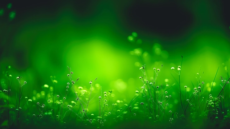 Foto grátis fundo desfocado abstrato com ia generativa de plantas