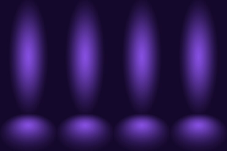 Foto grátis fundo do estúdio conceito gradiente escuro roxo fundo da sala do estúdio para o produto
