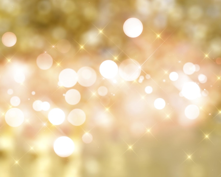 Foto grátis fundo do natal com luzes do bokeh e estrelas