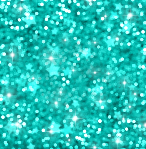 Fundo do Natal com luzes do bokeh e estrelas