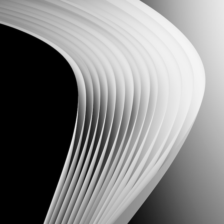 Foto grátis fundo em preto e branco 3d
