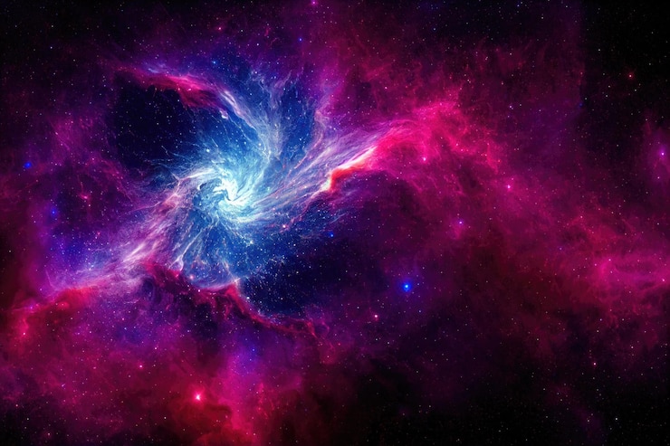 Foto grátis fundo espacial noite estrelada realista cosmos e estrelas brilhantes via láctea e poeira estelar galáxia de cor