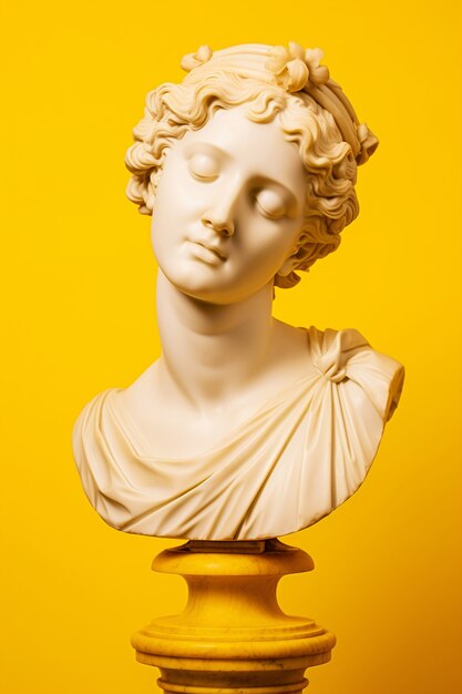 Fundo estético do busto grego