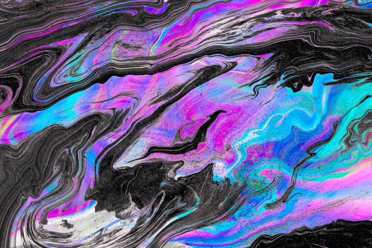 Foto grátis fundo líquido colorido de néon vibrante