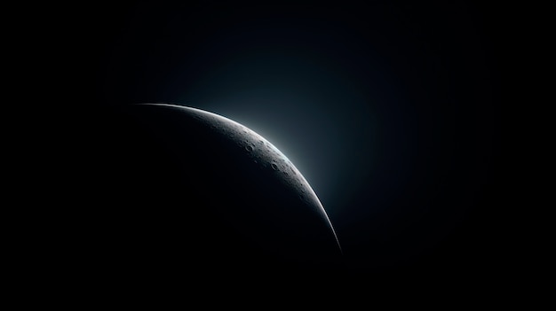 Fundo lunar futurista