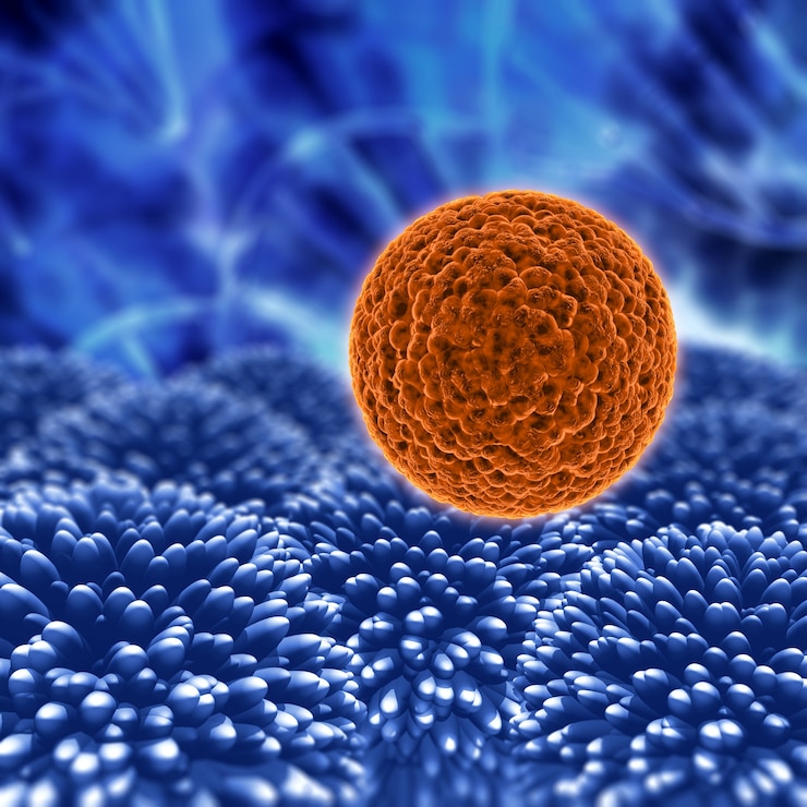 Foto grátis fundo médico de células de vírus 3d