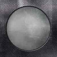 Foto grátis fundo metálico com círculo cortado
