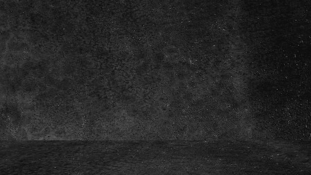 Fundo preto antigo. Textura do grunge. Papel de parede escuro. Betão de lousa de quadro-negro.