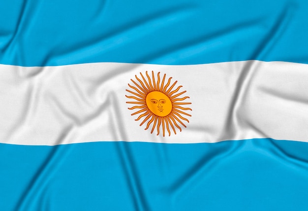 Fundo realista da bandeira da argentina