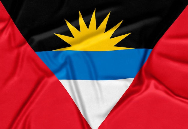 Foto grátis fundo realista da bandeira de antígua e barbuda