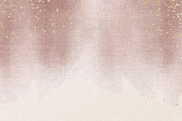 Fundo rosa estético, design festivo de feriado com glitter dourados