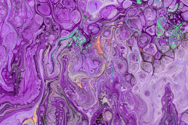 Fundo roxo abstrato pintura mista