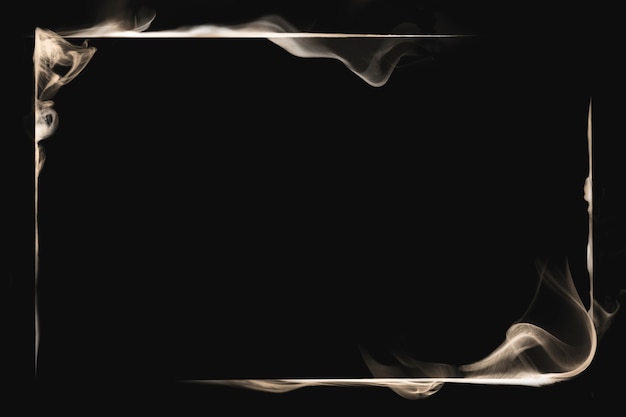 Fundo texturizado de fumaça de quadro, design abstrato preto