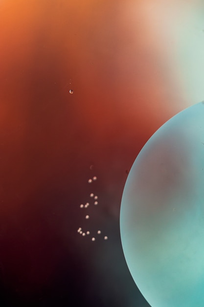 Foto grátis fundo vertical incrível com uma bolha azul brilhante