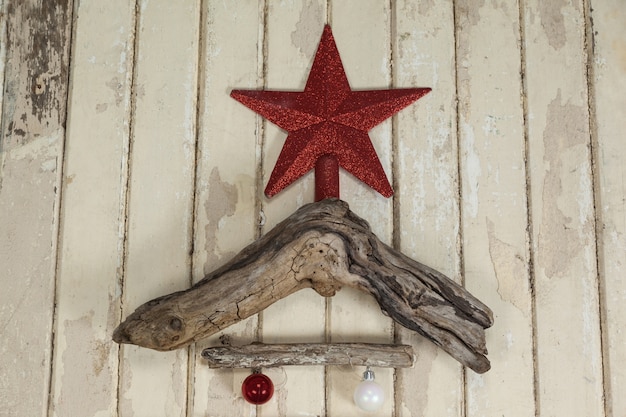 Gancho com uma estrela do Natal