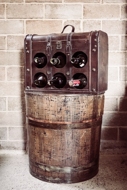 Foto grátis garrafa de vinho vintage