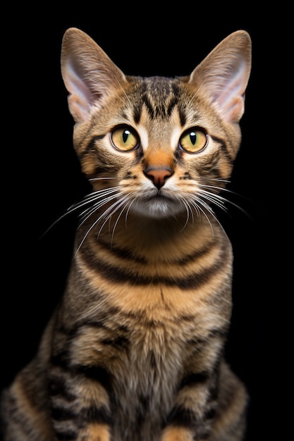 Foto grátis gato bonito relaxante no estúdio