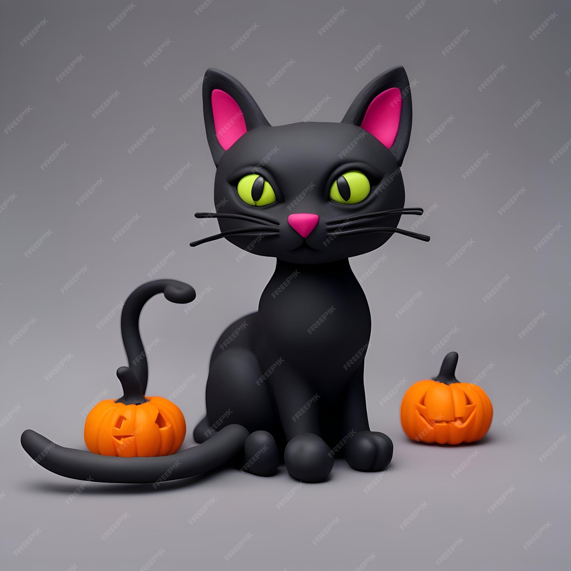 Desenhos de Gatos de Halloween Para Colorir - Cool2bKids